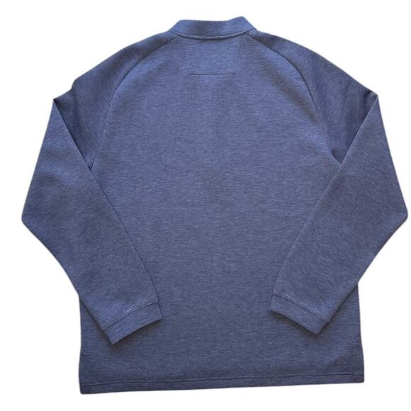 J. McLaughlin Blue Solid Peak Polo Shirt - Size Men's Large - Picture 2 of 3